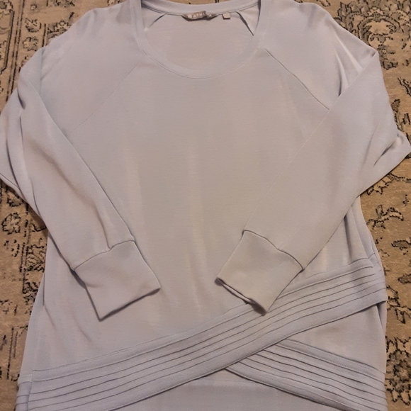 Athleta Blue Criss Cross Sweatshirt - Picture 2 of 6